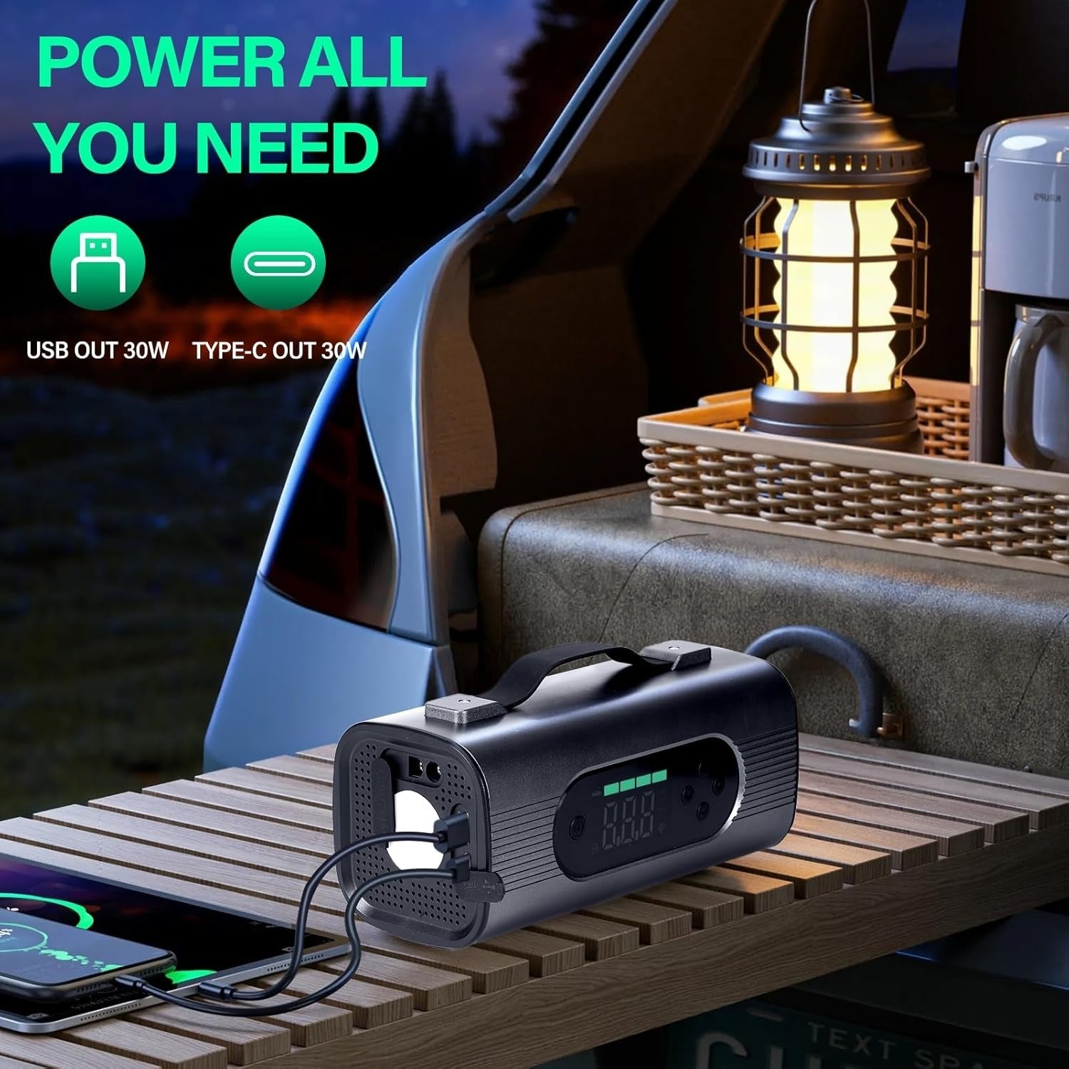 12V Jump Starter - 150 PSI Air Compressor