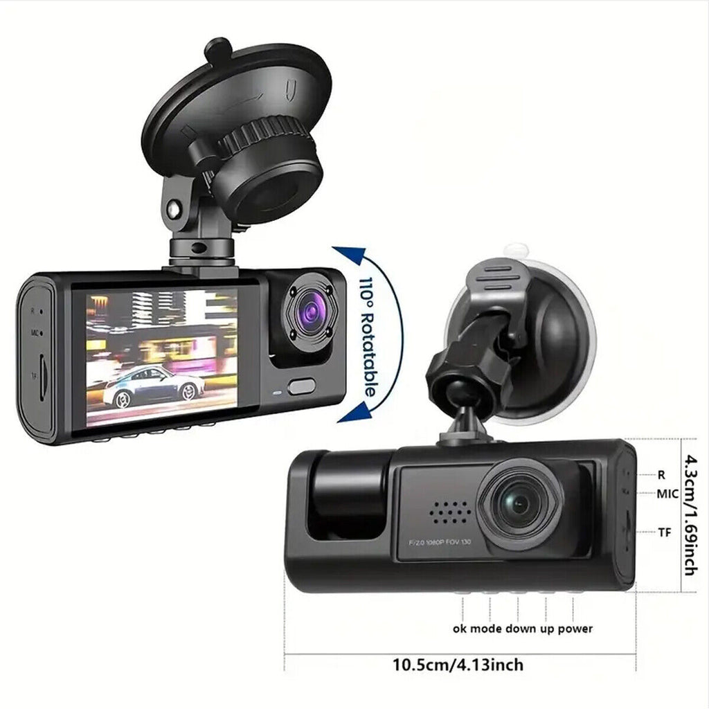 DualView Pro Dash Cam - Full HD Front & Rear Recording, Parking Mode