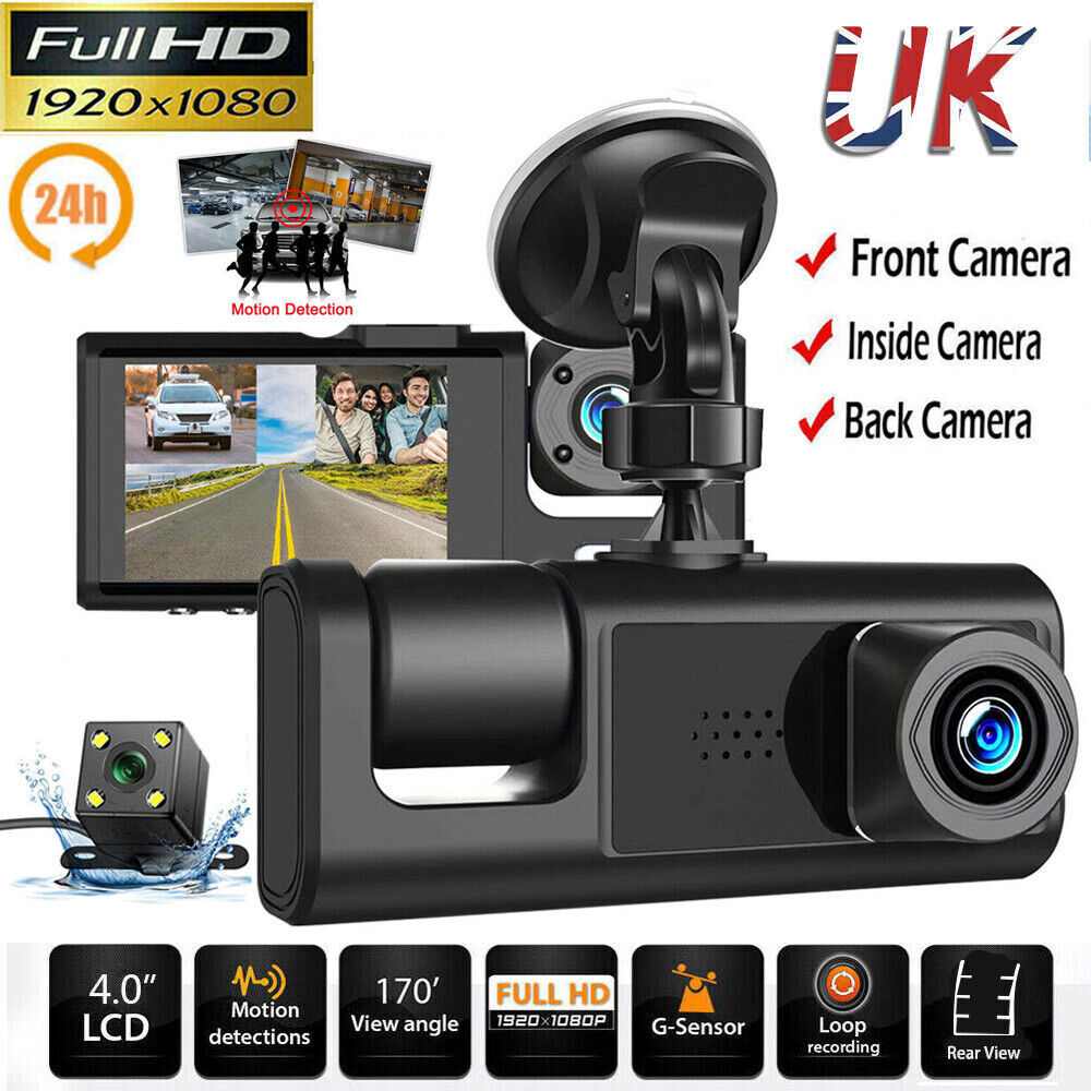 DualView Pro Dash Cam - Full HD Front & Rear Recording, Parking Mode