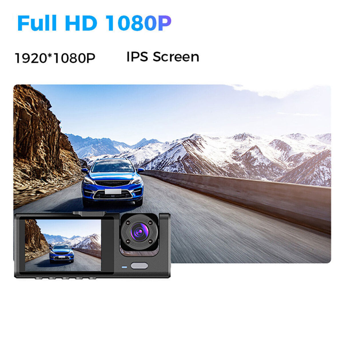 DualView Pro Dash Cam - Full HD Front & Rear Recording, Parking Mode