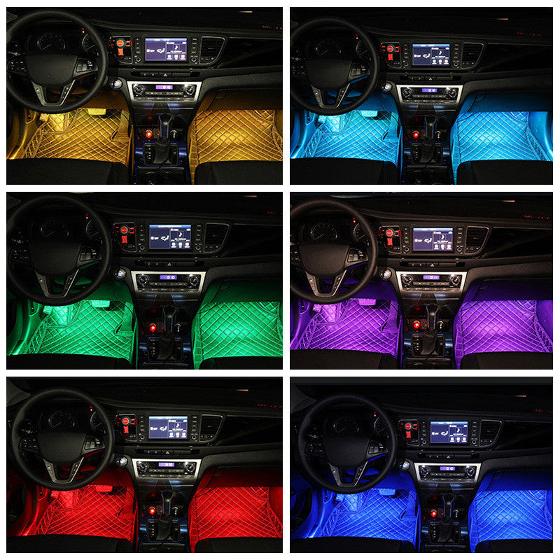 NeonFlex Car Interior Lights - Waterproof LED Strips with Remote Control