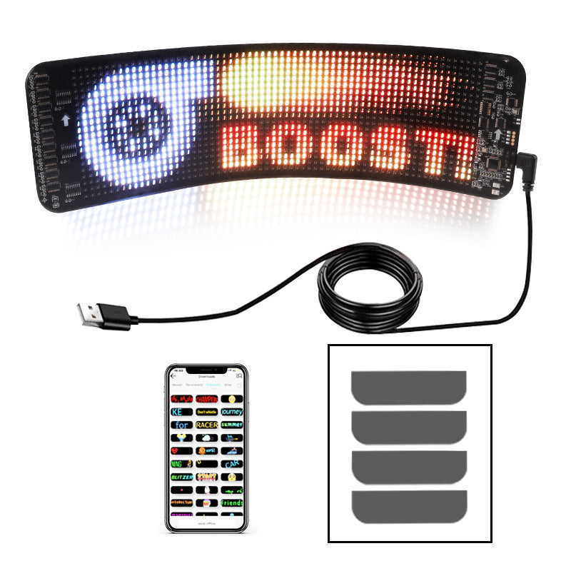 LED Car Message Display - Programmable Text Sign