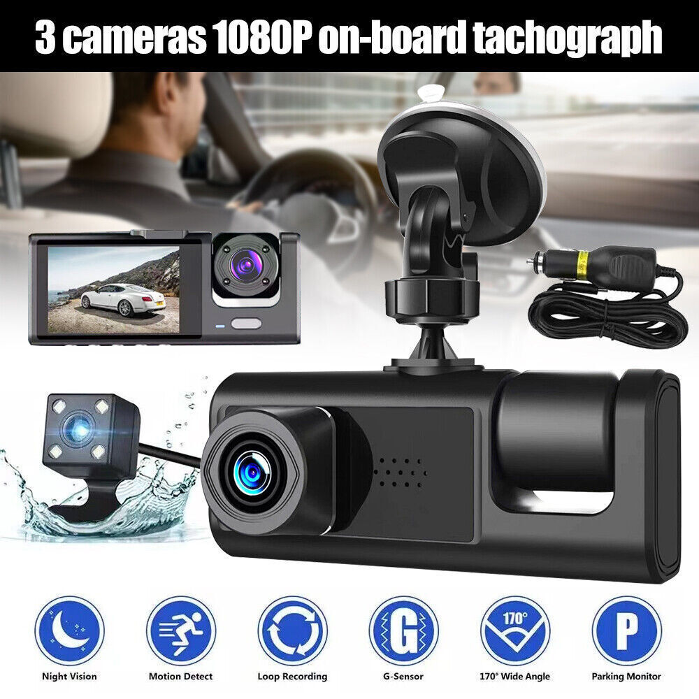 DualView Pro Dash Cam - Full HD Front & Rear Recording, Parking Mode