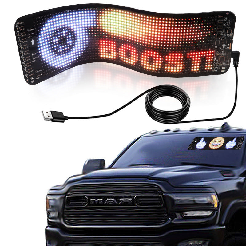 LED Car Message Display - Programmable Text Sign