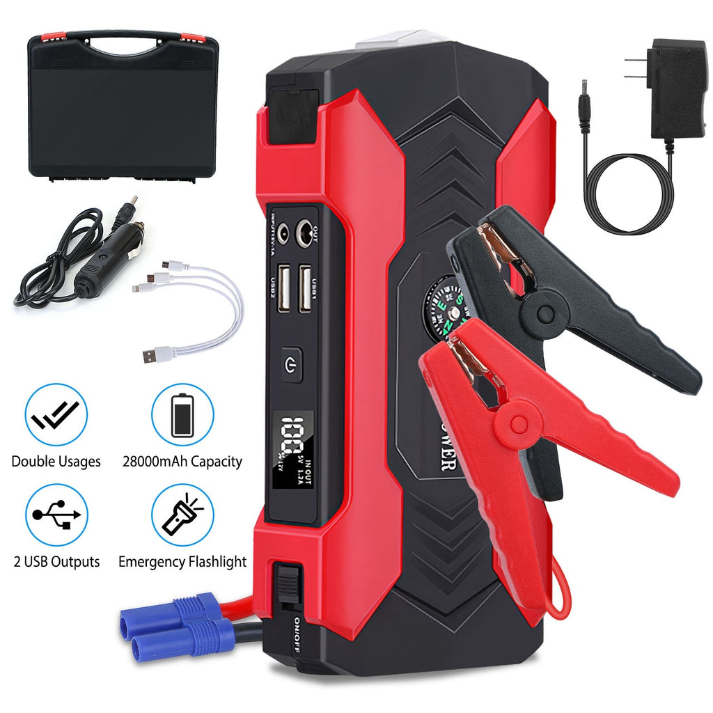 800A Jump Starter - 28000mAh Battery