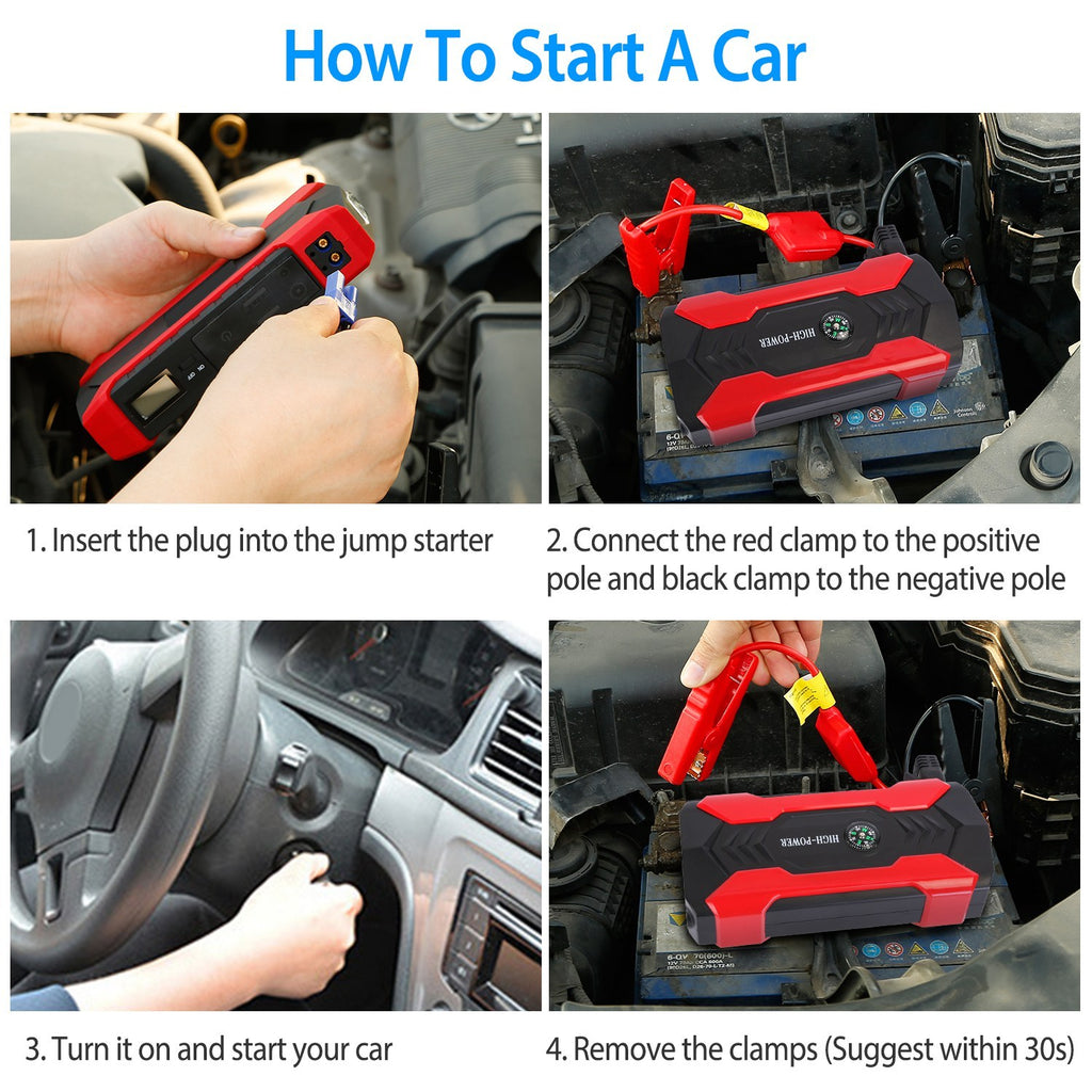 800A Jump Starter - 28000mAh Battery